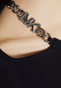 MICHAEL Michael Kors Damen CHAIN CUTOUT FITTED - Strickpullover - Black -MICHAEL Michael Kors Geschäft 38b8cefdad354193b9b2333c8062630c