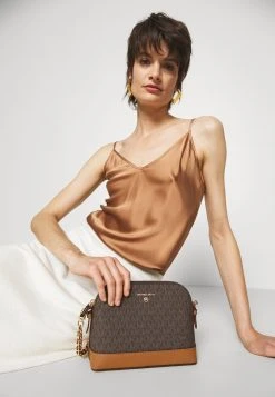 MICHAEL Michael Kors Damen JET CHARM DOME - Umhängetasche - Brown/acorn