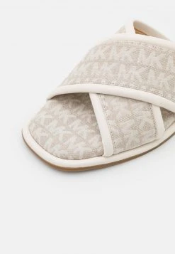 MICHAEL Michael Kors Damen GIDEON SLIDE - Pantolette Flach - Natural -MICHAEL Michael Kors Geschäft 3b64c658a2c448aebeed55ea967e120a