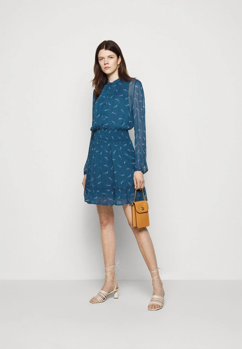 MICHAEL Michael Kors Damen SIG LOGO PRINT DRESS - Blusenkleid - River Blue 4 MICHAEL Michael Kors Damen SIG LOGO PRINT DRESS - Blusenkleid - River Blue – Bild 2