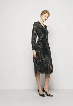 MICHAEL Michael Kors Damen CIRCLE LOGO DRESS - Freizeitkleid - Black/white -MICHAEL Michael Kors Geschäft 404f18aa9694495d9b58df6d3d69e4ba
