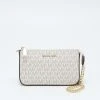 MICHAEL Michael Kors Damen JET SET CHAIN POUCHETTE - Clutch - Vanilla -MICHAEL Michael Kors Geschäft 408e392f89934d9b964fdd7a7bea77d6