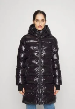 MICHAEL Michael Kors Damen DETAIL COAT WITH HORIZONTAL QUILTING ZIPPER - Wintermantel - Black