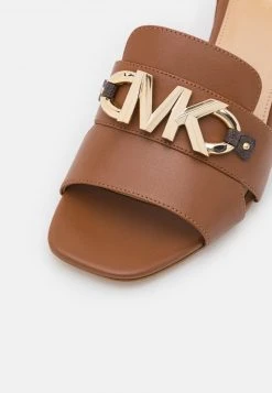 MICHAEL Michael Kors Damen IZZY MULE - Pantolette Hoch - Cognac -MICHAEL Michael Kors Geschäft 4115d22eebeb478fbdcd46f93ce273f7