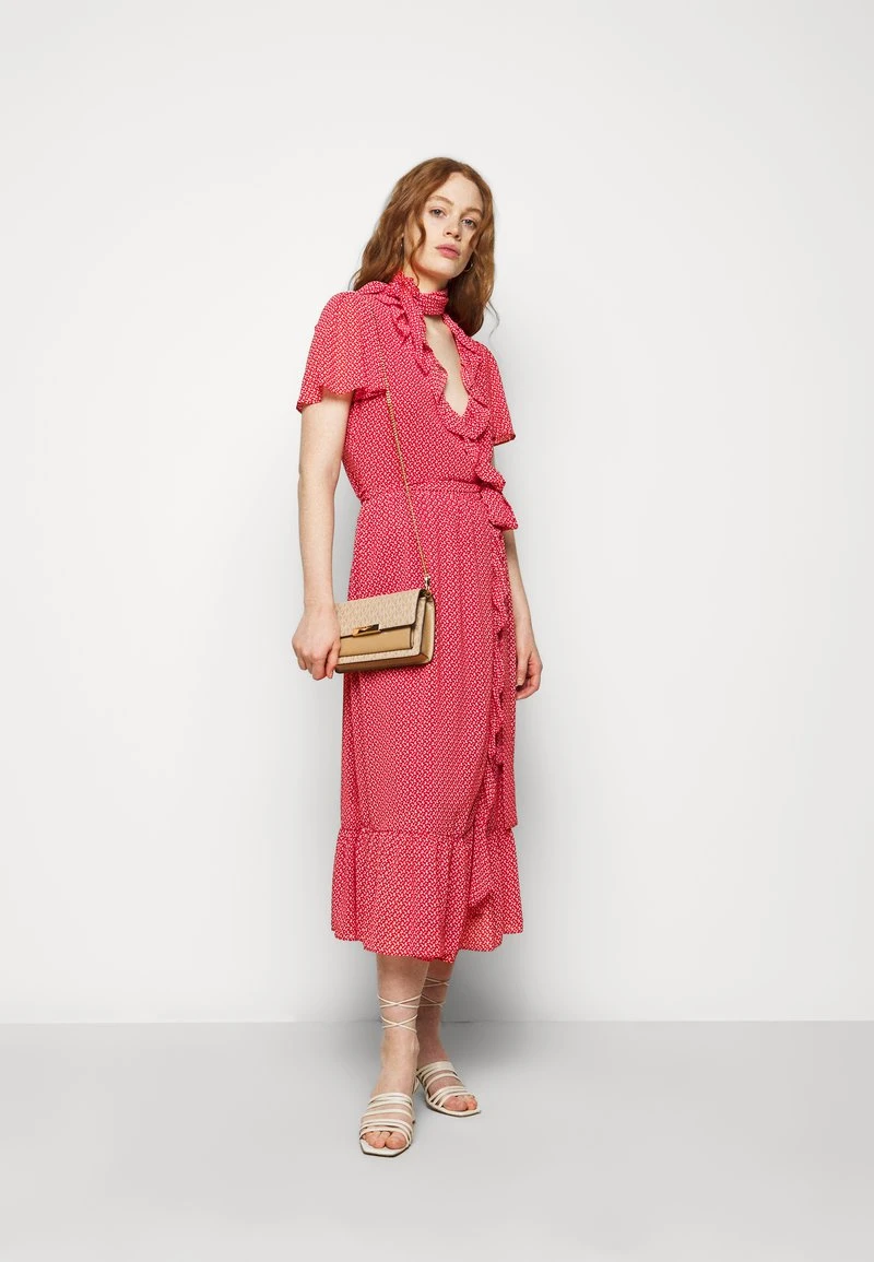 MICHAEL Michael Kors Damen PRINTED MIDI DRESS - Freizeitkleid - Crimson 4 MICHAEL Michael Kors Damen PRINTED MIDI DRESS - Freizeitkleid - Crimson – Bild 2