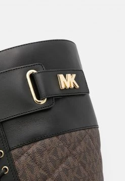 MICHAEL Michael Kors Damen STARK BOOT - Schnürstiefel - Black/brown -MICHAEL Michael Kors Geschäft 4762476b52b34736b478cfff52b05679