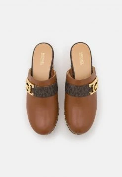 MICHAEL Michael Kors Damen APRIL - Pantolette Hoch - Luggage -MICHAEL Michael Kors Geschäft 4772ebc9813e42bcbaac4b9545c18478