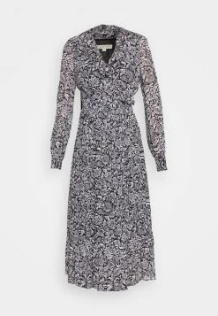 MICHAEL Michael Kors Damen BICOLOR HIPPIE WRAP - Maxikleid - Black/white -MICHAEL Michael Kors Geschäft 4978848638ad4ae9a2a3c72c02e845cb