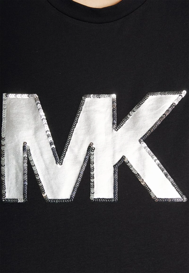 MICHAEL Michael Kors Damen SEQN LOGO TEE - T-Shirt Print - Black 9 MICHAEL Michael Kors Damen SEQN LOGO TEE - T-Shirt Print - Black – Bild 7
