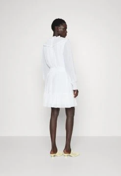 MICHAEL Michael Kors Damen SWISS DOT SMOCKED DRESS - Freizeitkleid - White -MICHAEL Michael Kors Geschäft 4cb0362cb55040c3847c94919a204885