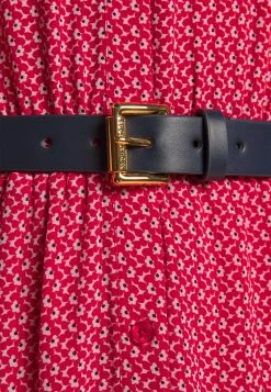 MICHAEL Michael Kors Damen PRINTED BELTED SHIFT DRESS - Blusenkleid - Crimson -MICHAEL Michael Kors Geschäft 4f79d422fe7842c8b1cc4f337ca00e16