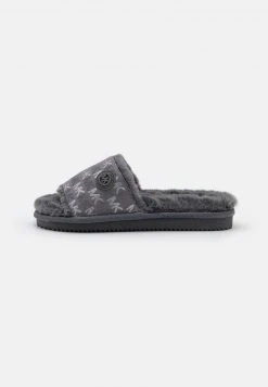 MICHAEL Michael Kors Damen JANIS SLIDE - Hausschuh - Heather Grey -MICHAEL Michael Kors Geschäft 562a767a8c934dc8a6ef30aae32cb207