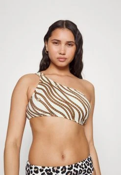 MICHAEL Michael Kors Damen DIAGONAL BELT LOGO RING ONESHOULDER - Bikini-Top - Bone -MICHAEL Michael Kors Geschäft 5ab1b827254d49c2b0e16175965bc1ae