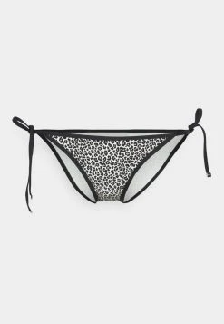 MICHAEL Michael Kors Damen MINI LEOPARD SIDE TIE BOTTOM - Bikini-Hose - Black -MICHAEL Michael Kors Geschäft 5dfa261729ef4a81a2315abe0dcf67dd