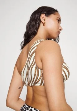 MICHAEL Michael Kors Damen DIAGONAL BELT LOGO RING ONESHOULDER - Bikini-Top - Bone -MICHAEL Michael Kors Geschäft 5e02a11c5d6c4d779680bfcfeb8e6681