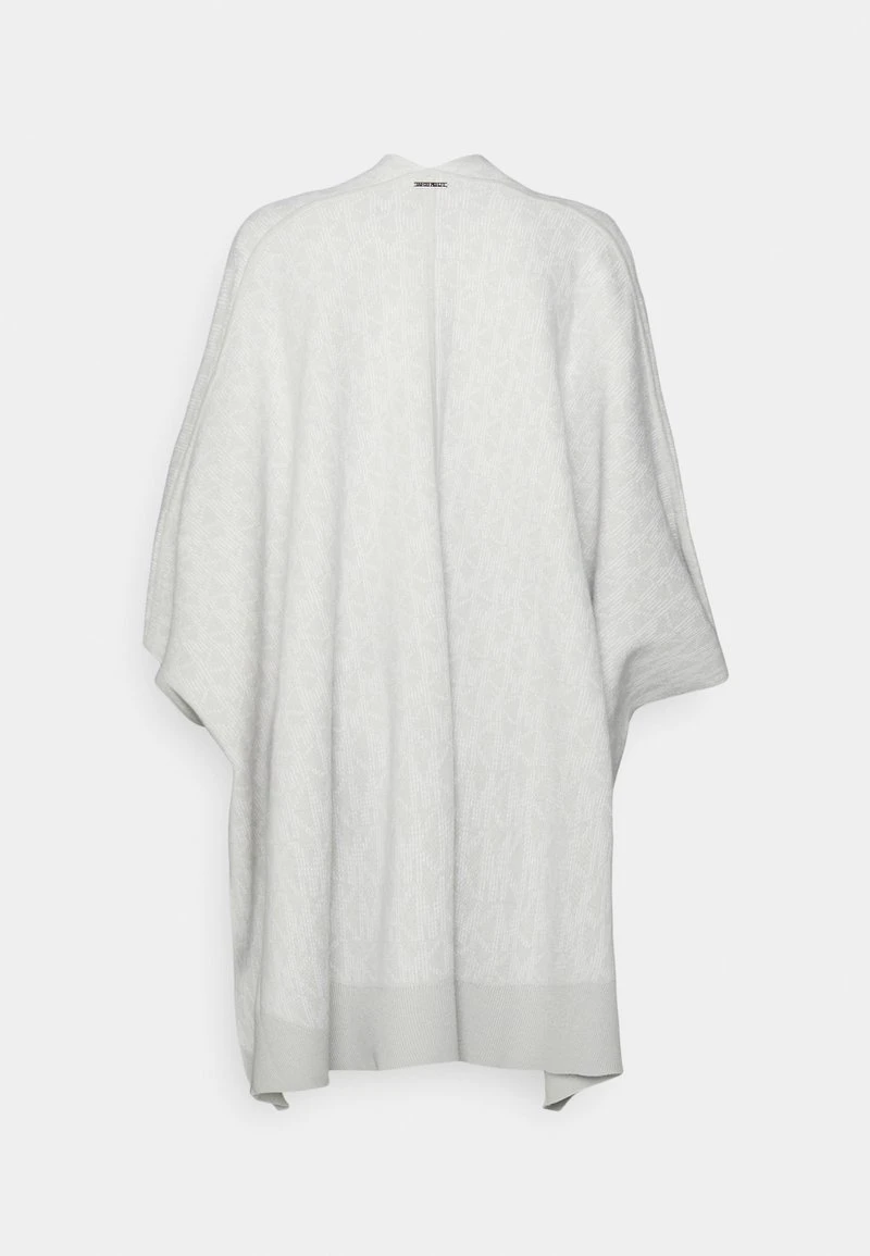 MICHAEL Michael Kors Damen BOLD INTARSIA PONCHO - Cape - Aluminium 4 MICHAEL Michael Kors Damen BOLD INTARSIA PONCHO - Cape - Aluminium – Bild 2