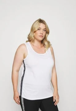 MICHAEL Michael Kors Damen LOGO TAPE TANK - Top - White