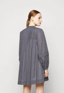 MICHAEL Michael Kors Damen LAWN - Blusenkleid - Blue -MICHAEL Michael Kors Geschäft 61adf51efd464ecfad8f4b34f466c1cd