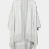 MICHAEL Michael Kors Damen BOLD INTARSIA PONCHO - Cape - Aluminium -MICHAEL Michael Kors Geschäft 62d019727bed44659af0d966e7ed7a94
