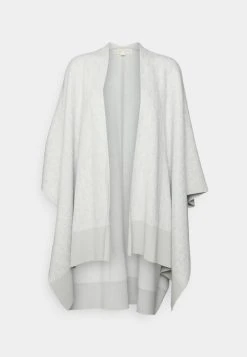 MICHAEL Michael Kors Damen BOLD INTARSIA PONCHO - Cape - Aluminium