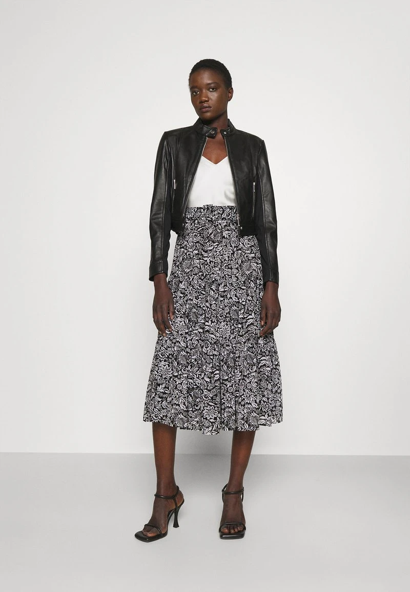 MICHAEL Michael Kors Damen HIPPIE MIDI SKIRT - A-Linien-Rock - Black/white 4 MICHAEL Michael Kors Damen HIPPIE MIDI SKIRT - A-Linien-Rock - Black/white – Bild 2