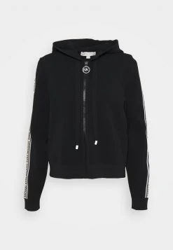 MICHAEL Michael Kors Damen LOGO ZIP HOODIE - Strickjacke - Black -MICHAEL Michael Kors Geschäft 6501c4227ffc41d292ecd27b1e5a11b4