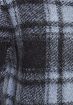 MICHAEL Michael Kors Damen BRUSHED PLAID CROP - Strickpullover - Blue -MICHAEL Michael Kors Geschäft 653d415c4a844b0aad570234143c74b5