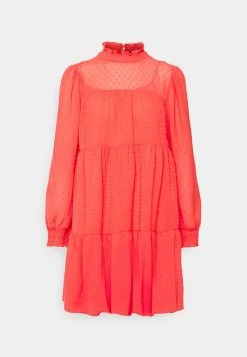 MICHAEL Michael Kors Damen SWISS DOT TENTY - Freizeitkleid - Sangria