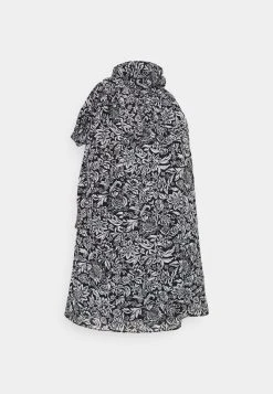 MICHAEL Michael Kors Damen BICOLOR HIPPIE - Bluse - Black/white -MICHAEL Michael Kors Geschäft 69e7c840d6034c7ea5cf0195538f0135