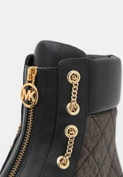 MICHAEL Michael Kors Damen RIDLEY FLAT BOOTIE - Stiefelette - Black/brown -MICHAEL Michael Kors Geschäft 6a00d20c16d043469fa946224bc87913