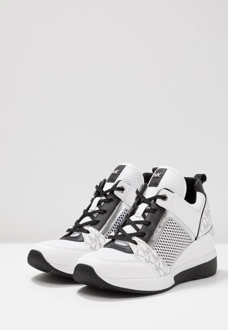 MICHAEL Michael Kors Damen GEORGIE TRAINER - Sneaker Low - Bright White/metallic 7 MICHAEL Michael Kors Damen GEORGIE TRAINER - Sneaker Low - Bright White/metallic – Bild 5