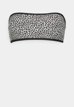 MICHAEL Michael Kors Damen MINI LEOPARD BANDEAU - Bikini-Top - Black -MICHAEL Michael Kors Geschäft 6a5fd31759954ef580396d4fefce53b9