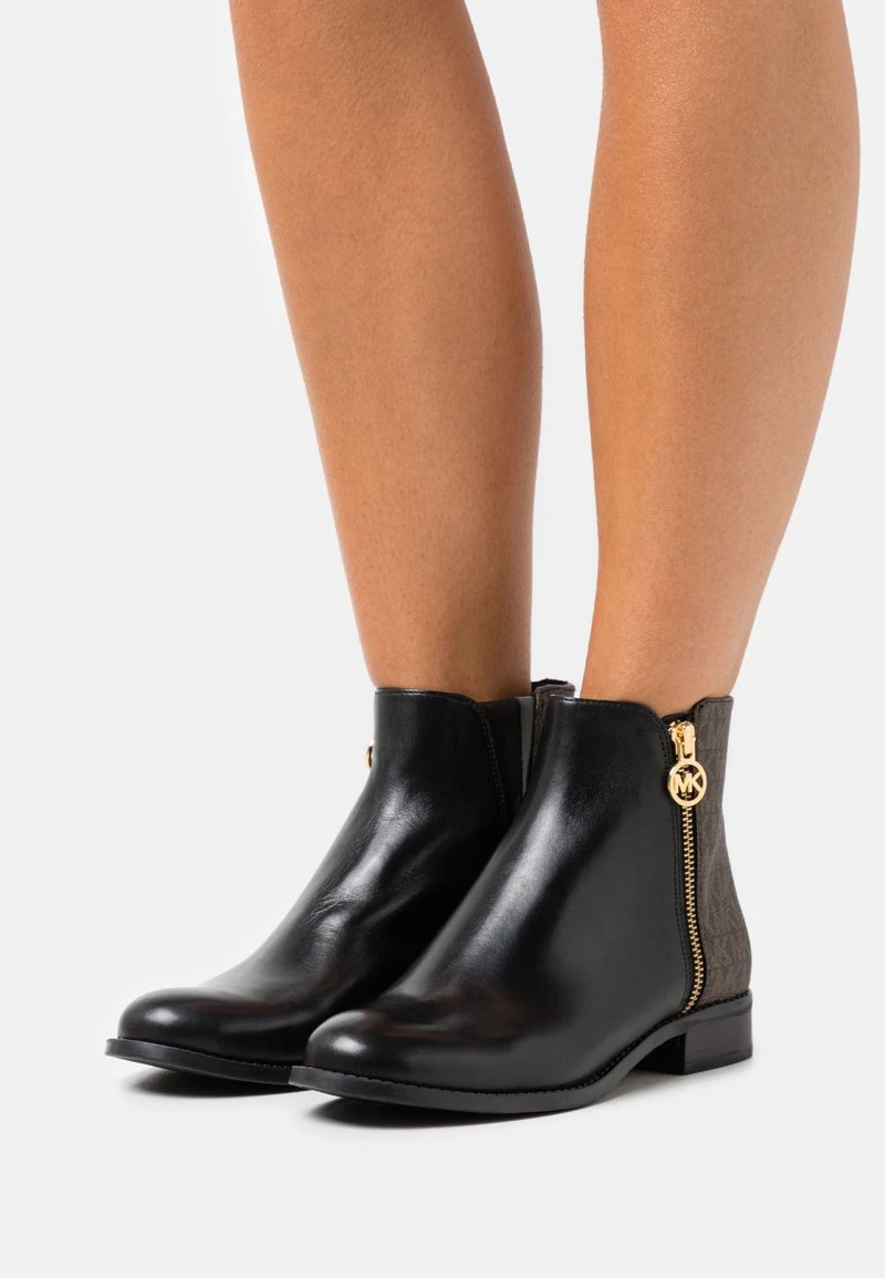 MICHAEL Michael Kors Damen LAINEY FLAT BOOTIE - Stiefelette - Black/brown 3 MICHAEL Michael Kors Damen LAINEY FLAT BOOTIE - Stiefelette - Black/brown