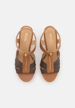 MICHAEL Michael Kors Damen BERKLEY WEDGE - Plateausandalette - Brown/acorn -MICHAEL Michael Kors Geschäft 6b5172439ee34c2e926793d3e1aaeaa6