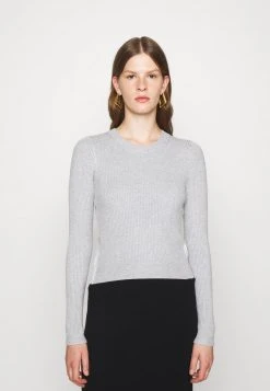 MICHAEL Michael Kors Damen TAPE CREW - Strickpullover - Pearl Heather