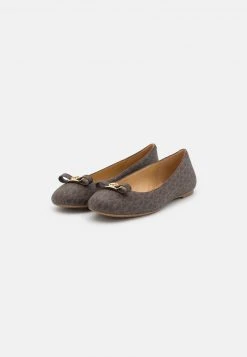 MICHAEL Michael Kors Damen AILEEN BALLET - Klassischer Ballerina - Brown -MICHAEL Michael Kors Geschäft 71fa5629cfa343f2bb75a63740b621a5