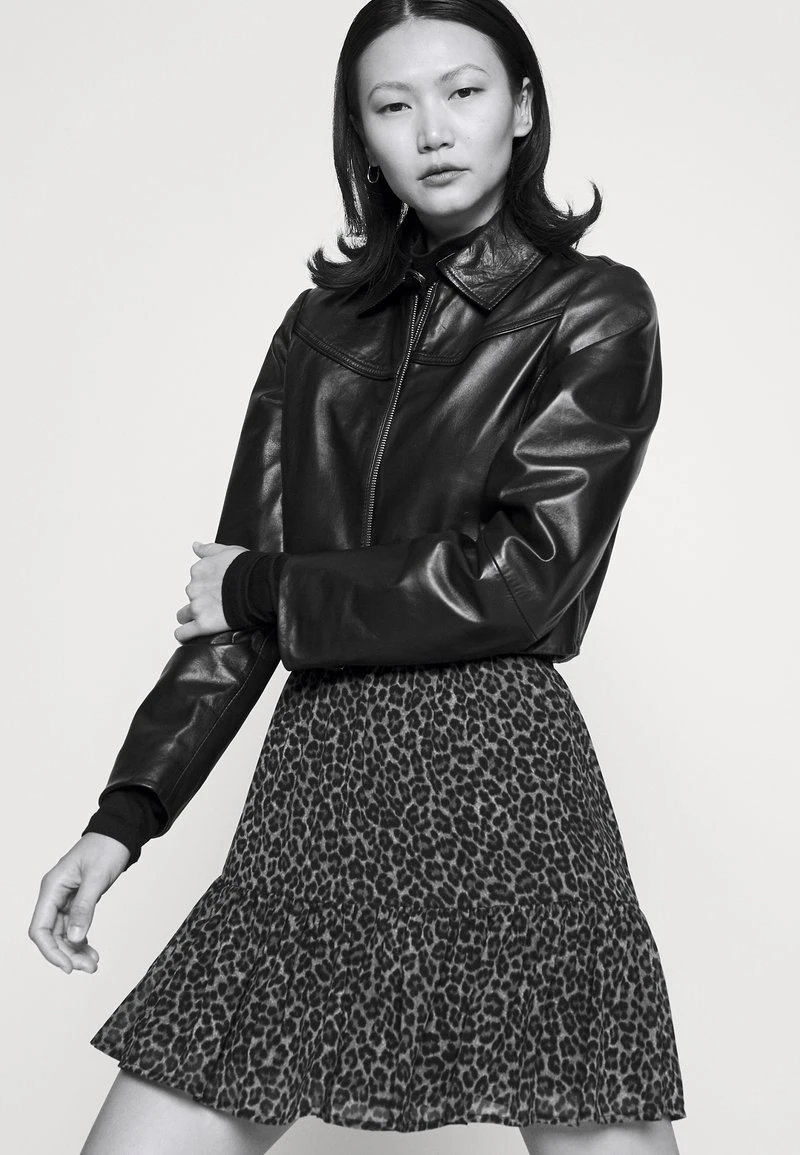 MICHAEL Michael Kors Damen CHEETAH MINI SKIRT - Minirock - Malachitegry 6 MICHAEL Michael Kors Damen CHEETAH MINI SKIRT - Minirock - Malachitegry – Bild 4