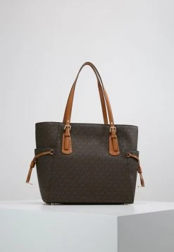 MICHAEL Michael Kors Damen VOYAGER SIGNATURE TOTE - Handtasche - Brown -MICHAEL Michael Kors Geschäft 754664e4b2b14644b62d214338d68ce1