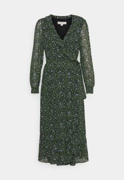 MICHAEL Michael Kors Damen FLORAL AND VINE DRESS - Freizeitkleid - Black -MICHAEL Michael Kors Geschäft 7695ce15d65541e8a2735f5c3b42caca