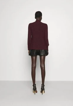 MICHAEL Michael Kors Damen CHEETAH TIE - Bluse - Dark Ruby 12 MICHAEL Michael Kors Damen CHEETAH TIE - Bluse - Dark Ruby -MICHAEL Michael Kors Geschäft 777f9aec69ac4a4eb410751aeb46500a