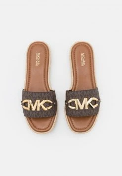 MICHAEL Michael Kors Damen IZZY SLIDE - Pantolette Flach - Brown/multicolor -MICHAEL Michael Kors Geschäft 7906622387bf49b196cb0d4a78889348