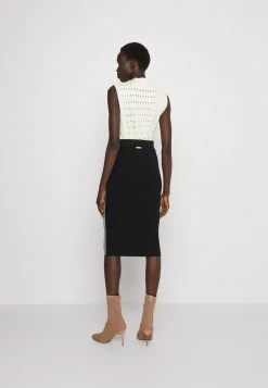 MICHAEL Michael Kors Damen LOGO TAPE SKIRT - Bleistiftrock - Black -MICHAEL Michael Kors Geschäft 795566c4ec28475c92b7b59dd59cd6fe