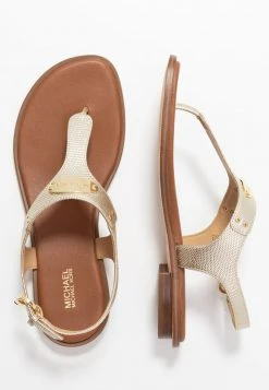 MICHAEL Michael Kors Damen PLATE THONG - Zehentrenner - Pale Gold -MICHAEL Michael Kors Geschäft 80551f8269e043e3b0f1c588eaa997bd