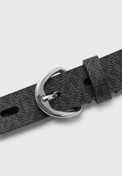 MICHAEL Michael Kors Damen STUDDED LOGO - Gürtel - Black/silver-coloured -MICHAEL Michael Kors Geschäft 829fa2212a5b47c2be6269d36f8c8389