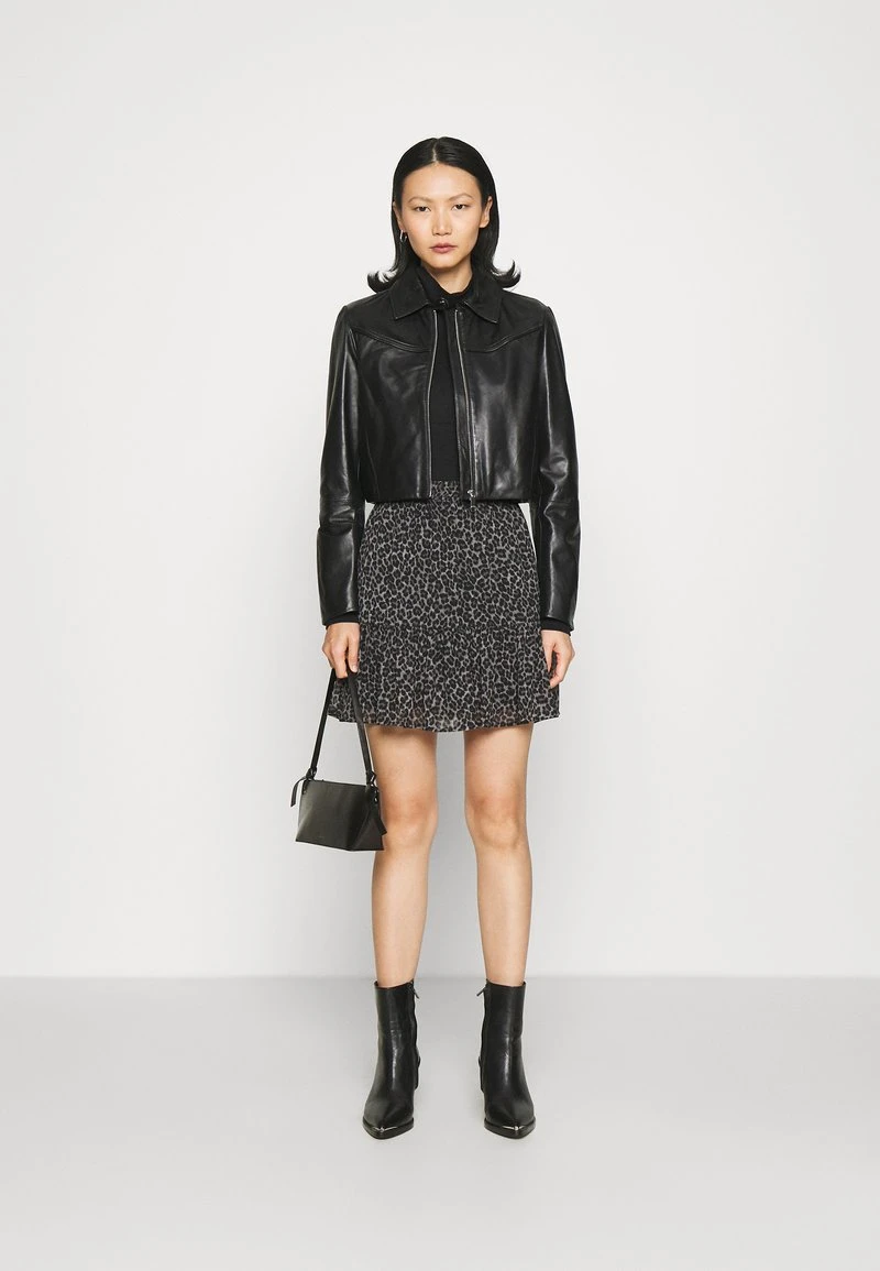 MICHAEL Michael Kors Damen CHEETAH MINI SKIRT - Minirock - Malachitegry 4 MICHAEL Michael Kors Damen CHEETAH MINI SKIRT - Minirock - Malachitegry – Bild 2