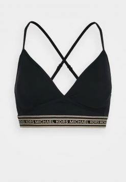 MICHAEL Michael Kors Damen LOGO ELASTIC SPORTY BRALETTE - Bikini-Top - Black 12 MICHAEL Michael Kors Damen LOGO ELASTIC SPORTY BRALETTE - Bikini-Top - Black -MICHAEL Michael Kors Geschäft 88ec1c62d3fd435bbf60cb4c25145f2c