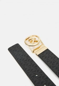 MICHAEL Michael Kors Damen LOGO REVERSIBLE BELT - Gürtel - Black/brown/gold -MICHAEL Michael Kors Geschäft 8bbcea5f06f3430d818f26baca5625ec