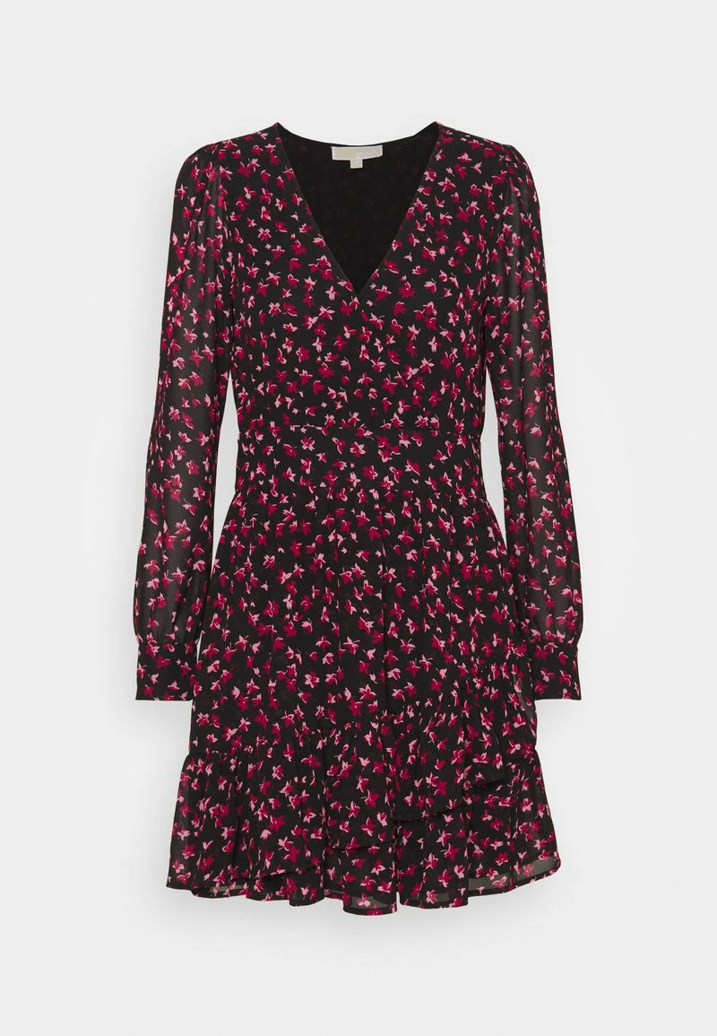 MICHAEL Michael Kors Damen FLORAL PRINTED MINI DRESS - Freizeitkleid - Berry 7 MICHAEL Michael Kors Damen FLORAL PRINTED MINI DRESS - Freizeitkleid - Berry – Bild 5
