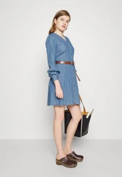 MICHAEL Michael Kors Damen DOWN MINI - Freizeitkleid - Blue Denim -MICHAEL Michael Kors Geschäft 8ee789fc981448d8aa4c926207444cab