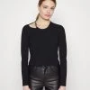 MICHAEL Michael Kors Damen CHAIN CUTOUT FITTED - Strickpullover - Black